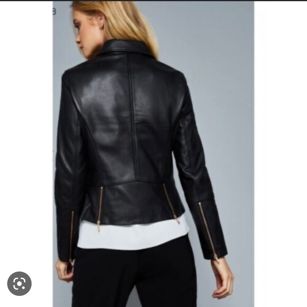 Ted baker Lizia leather jacket Size 1